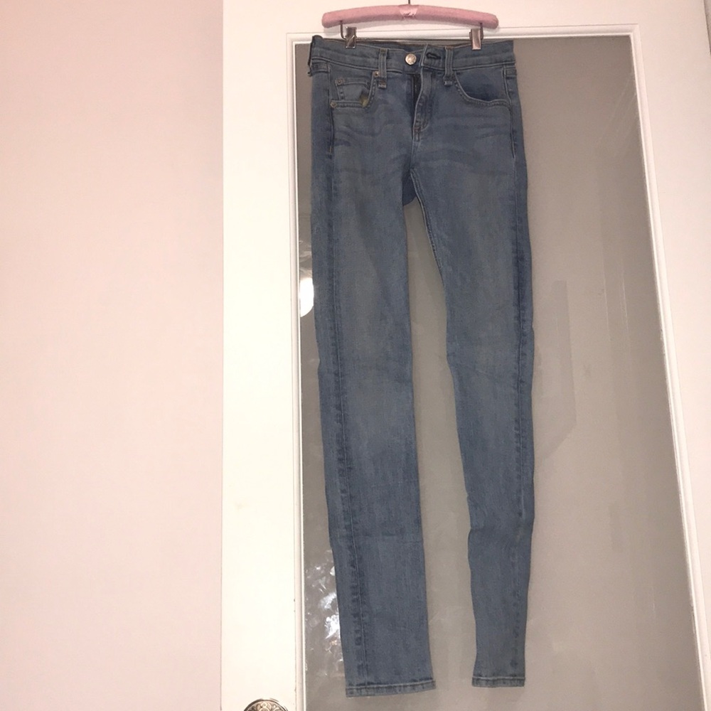 Rag & bone skinny blue jeans